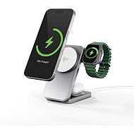 Spello ForceBase Qi2 3in1 Fold Wireless Charging Stand SF50 - Silver - Wireless Charger