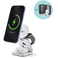 Epico UltraBase Qi2 25 W 3in1 Fold Metall Mag+ Wireless Charging Stand EF60 - silber - Kabelloses Ladegerät
