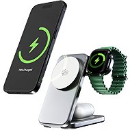 Spello ForceBase 3in1 Qi2 25 W Fold Wireless Charging Stand SF50b - silber - Kabelloses Ladegerät