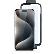 Spello by Epico Schutzglas für iPhone 15 Pro - 2 St mit Einbaurahmen - Schutzglas