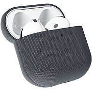 Epico SolidWoven Cover for AirPods 4/4 (ANC)/5 Qi2 & MagSafe Compatible, Black - Headphone Case