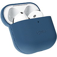 Epico SolidWoven Cover for AirPods 4/4 (ANC)/5, Qi2 & MagSafe Compatible, Blue - Headphone Case