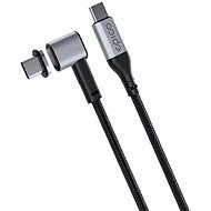 Epico Magnetický opletený datový kabel USB-C na USB-C - šedý - Adatkábel