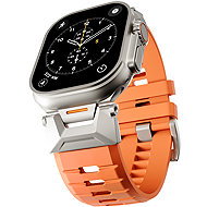 Epico FKM Rubber for Apple Watch SE 44mm/Series 1-9 42/44/45mm, 10-11 46mm/Ultra 49mm, orange - Watch Strap