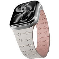 Epico Magnetic+ Silicone Strap Apple Watch SE 40mm/Series 1-9 38/40/41mm, 10-11 42mm - White - Watch Strap