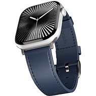 Epico Leather Strap for Apple Watch SE/Series 1-9 (42/44/45mm)/10-11 (46mm)/Ultra (49mm) - Blue - Watch Strap