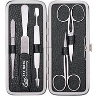 ERBE SOLINGEN Ladies leather manicure set with stainless steel tools No. 9299 black - Manicure Set