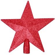 Špica hviezda červená - Vianočné ozdoby