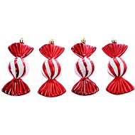 Candy bonbon red set of 4 pieces - Christmas Ornaments