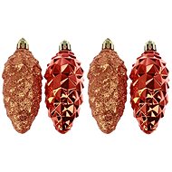 Flake cone orange set of 4 pieces - Christmas Ornaments