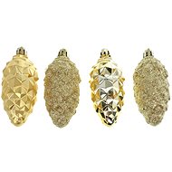 Flask with golden set of 4 pieces - Christmas Ornaments