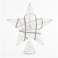 Star on the tip of a Christmas tree, white, 25.4 cm - Christmas Ornaments