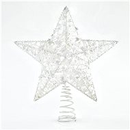 Star on the Tip of a Christmas Tree, White, 30cm - Christmas Ornaments
