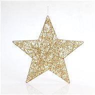 Hanging Star, Gold, 25cm - Christmas Ornaments