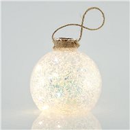 Glass illuminating ball, 10 cm - Christmas Decoration