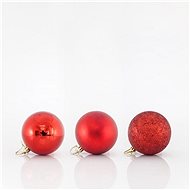 Plastic red balls, 8 cm - Christmas Ornaments