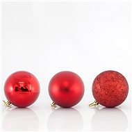 Plastic red balls, 10 cm - Christmas Ornaments
