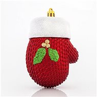 Plastic red gloves, 10 cm - Christmas Ornaments