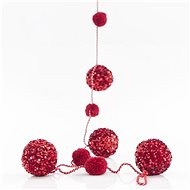 DONOCI Garland + red balls, 183 cm - Christmas Decoration