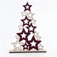 Wooden tree made of stars, 22x5x30.5 cm - Christmas Decoration