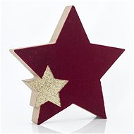 Wooden table star, 15x2x15 cm - Christmas Decoration