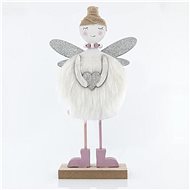 Standing white fairy, 12,5x4x24 cm - Christmas Decoration