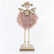 Standing pink fairy, 12,5x4x20 cm - Christmas Decoration