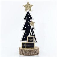 Wooden black trees, 19 cm - Christmas Decoration