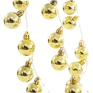 EUROLAMP LED Christmas Chain Lights with Golden Balls, Warm White, 36pcs - Light Chain