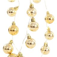 EUROLAMP LED light chain with champagne balls, warm white, 36 pcs - Light Chain