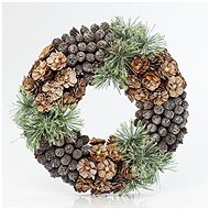 EUROLAMP Christmas wreath - with pine cones, 34 cm - Wreath