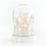 EUROLAMP Christmas decoration - illuminated dome with deer and trees, 12,5 x 18,5 cm - Christmas Decoration