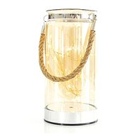 EUROLAMP Christmas decoration - glass lantern with LED light, 10 x 10 x 20 cm - Lantern