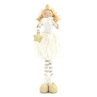 EUROLAMP Christmas decoration - princess with white pon pon skirt, 33 cm - Christmas Decoration