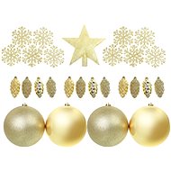 Set of golden ornaments 31 pieces - Christmas Ornaments