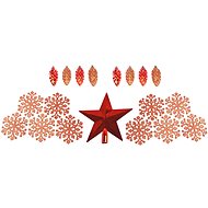 Set of Orange Ornaments 19 pieces - Christmas Ornaments