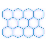 Escape6 Kompletní LED hexagonové svítidlo modré, rozměr 11 elementů 336 × 238 cm - Modular Light