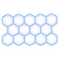 Escape6 Kompletní LED hexagonové svítidlo modré, rozměr 14 elementů 420 × 238 cm - Modular Light