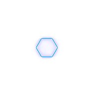 Escape6 Kompletní LED hexagonové svítidlo modré, rozměr 1 element 97 × 84 cm - Modular Light
