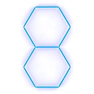 Escape6 Kompletní LED hexagonové svítidlo modré, rozměr 2 elementy 97 × 168 cm - Modular Light