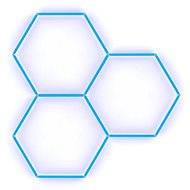 Escape6 Kompletní LED hexagonové svítidlo modré, rozměr 3 elementy 168 × 166 cm - Modular Light