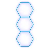Escape6 Kompletní LED hexagonové svítidlo modré, rozměr 3 elementy 97 × 246 cm - Modular Light