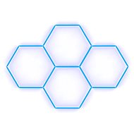 Escape6 Kompletní LED hexagonové svítidlo modré, rozměr 4 elementy 241 × 168 cm - Modular Light