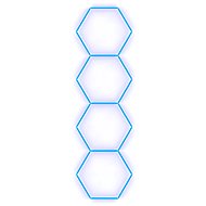 Escape6 Kompletní LED hexagonové svítidlo modré, rozměr 4 elementy 97 × 327 cm - Modular Light
