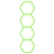 Escape6 Kompletní LED hexagonové svítidlo zelené, rozměr 4 elementy 97 × 327 cm - Modular Light