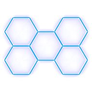 Escape6 Kompletní LED hexagonové svítidlo modré, rozměr 5 elementů 238 × 168 cm - Modular Light