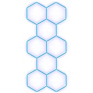 Escape6 Kompletní LED hexagonové svítidlo modré, rozměr 8 elementů 166 × 386 cm - Modular Light