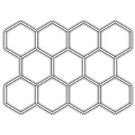 Escape6 Complete LED hexagonal luminaire white 6500 K, 11 elements 336 × 238 cm - Modular Light