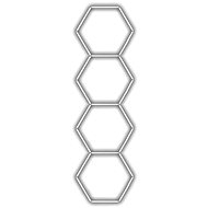 Escape6 Complete LED hexagonal luminaire white 6500 K, size 4 elements 97 × 327 cm - Modular Light