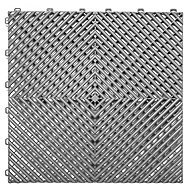 Escape6 WPC tile SORG, 40 × 40 × 1,9 cm, dark grey, 1 piece - WPC Tiles